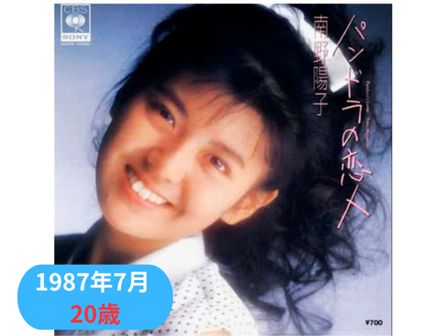 南野陽子1987年7月20歳「パンドラの恋人」
