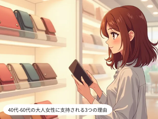 40代-60代の大人女性に支持される3つの理由