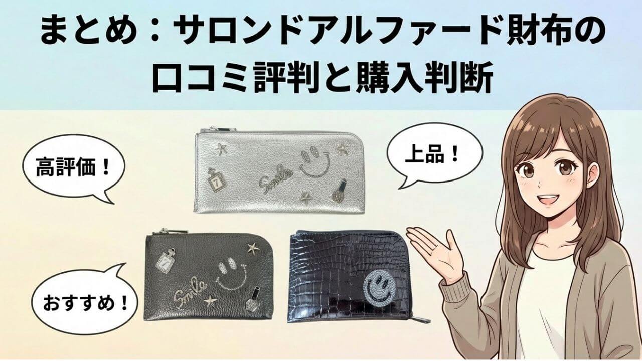 まとめ：サロンドアルファード財布の口コミ評判と購入判断 