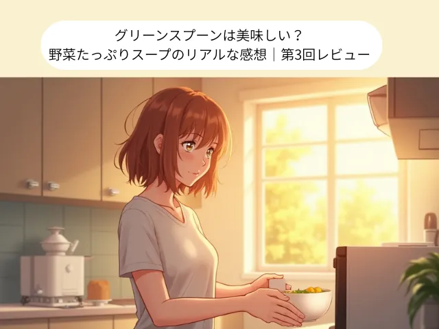 グリーンスプーンは美味しい？ 野菜たっぷりスープのリアルな感想｜第3回レビュー