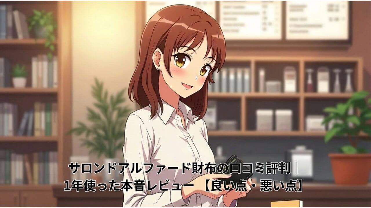 サロンドアルファード財布の口コミ評判｜1年使った本音レビュー【良い点・悪い点】