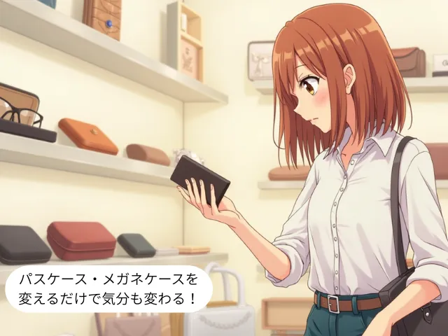 パスケース・メガネケースを変えるだけで気分も変わる！
