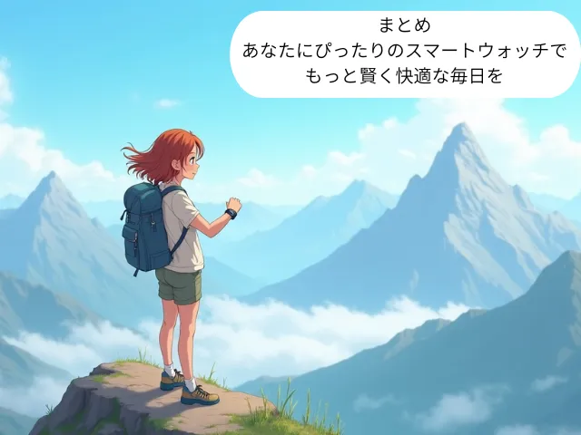 まとめ：あなたにぴったりのスマートウォッチで、もっと賢く快適な毎日を