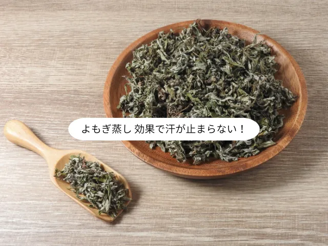 よもぎ蒸し 効果で汗が止まらない！