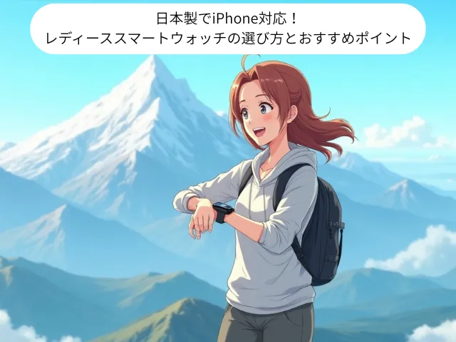 日本製でiPhone対応！ レディーススマートウォッチの選び方とおすすめポイント