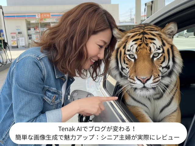 Tenak AIでブログが変わる！ 簡単な画像生成で魅力アップ：シニア主婦が実際にレビュー