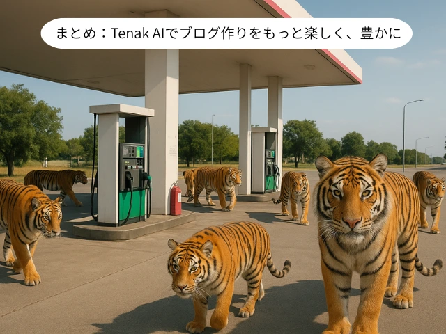 まとめ：Tenak AIでブログ作りをもっと楽しく、豊かに