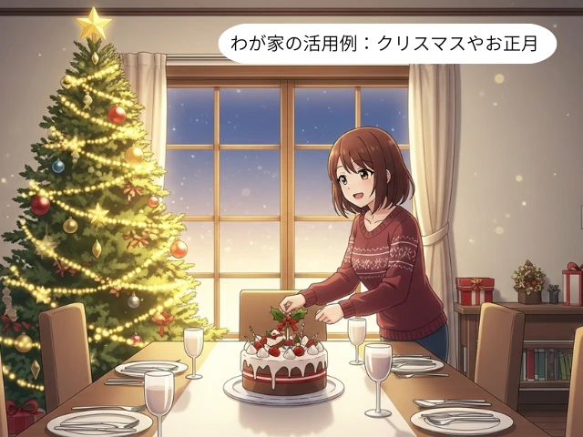 わが家の活用例：クリスマスやお正月