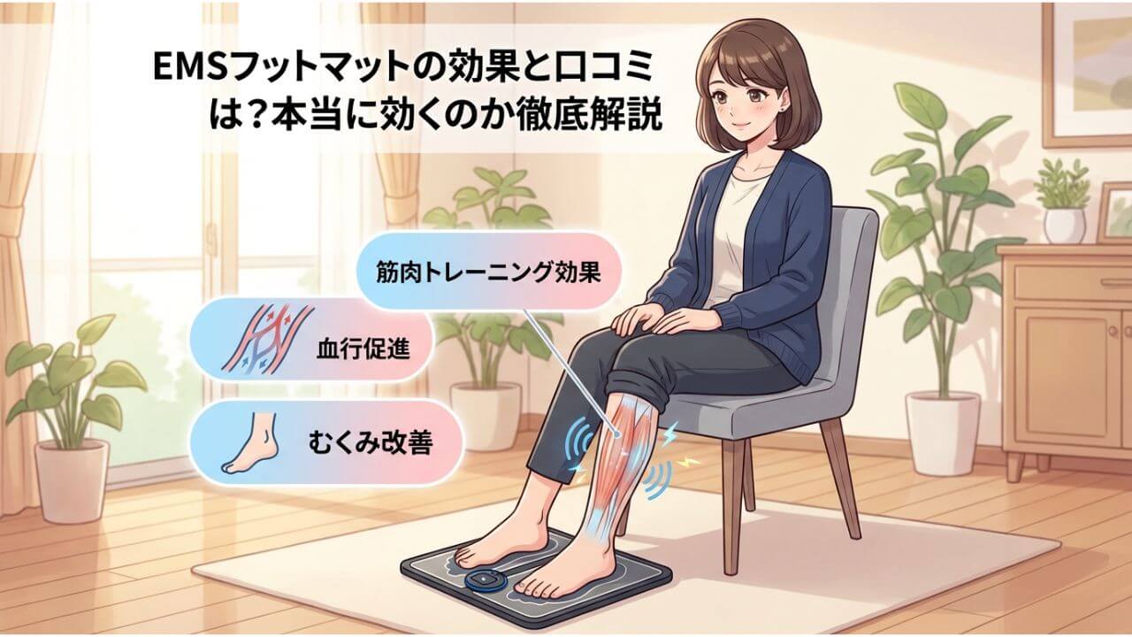 EMSフットマットの効果と口コミは？本当に効くのか徹底解説 