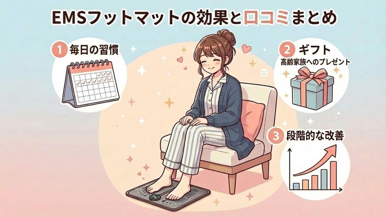 EMSフットマットの効果と口コミまとめ