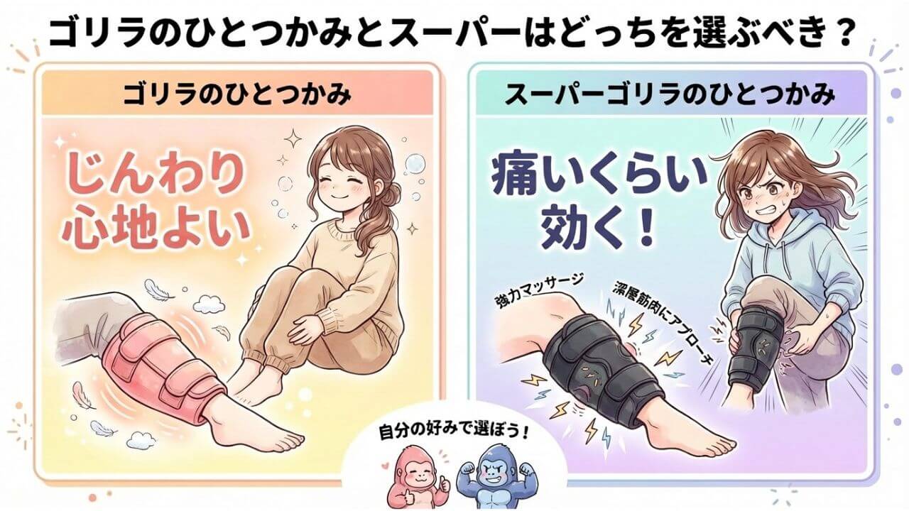 ゴリラのひとつかみとスーパーはどっちを選ぶべき？ 