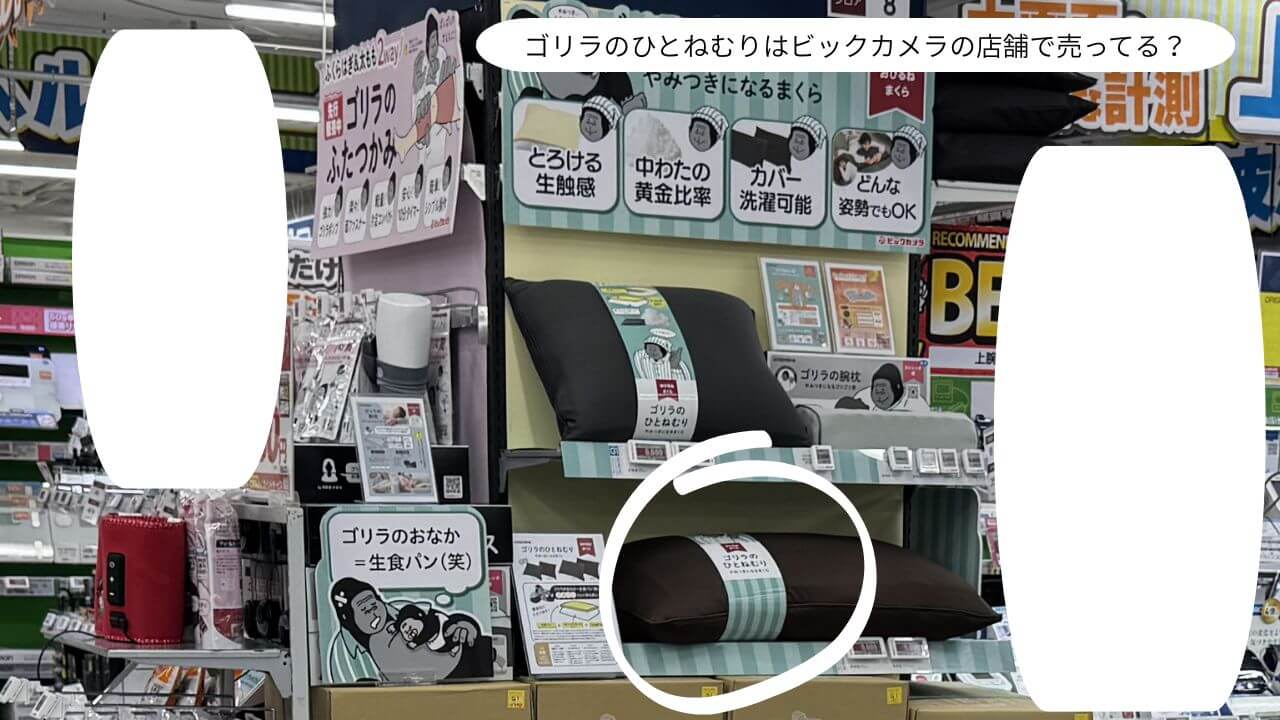 ゴリラのひとねむりはビックカメラの店舗で売ってる？ 