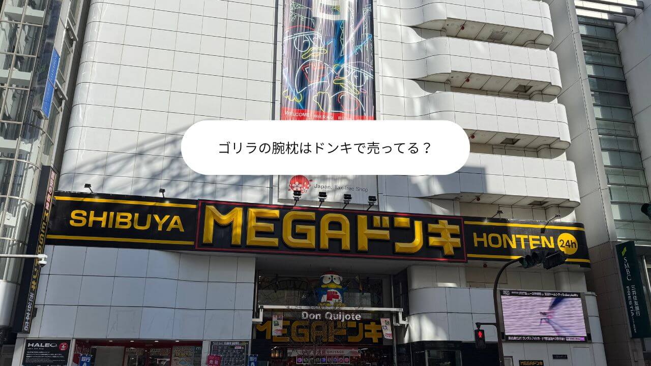 ゴリラの腕枕はドンキで売ってる？ 