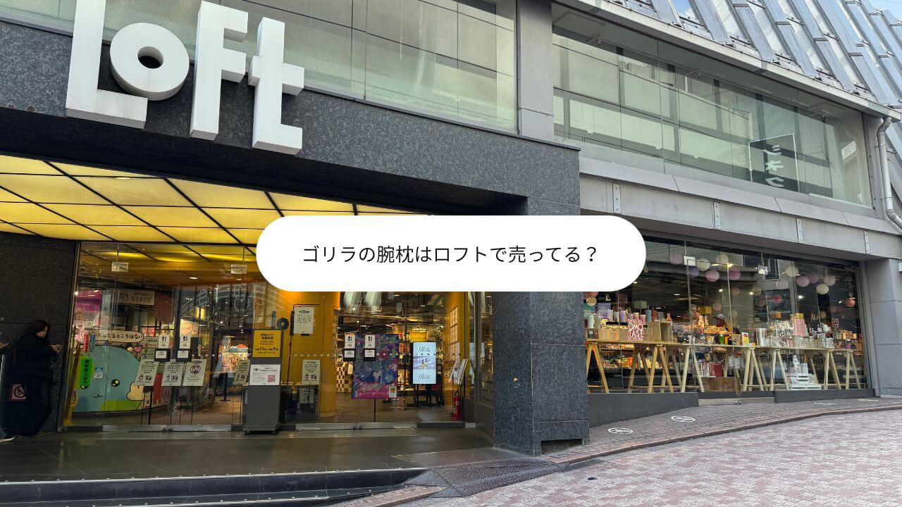 ゴリラの腕枕はロフトで売ってる？ 