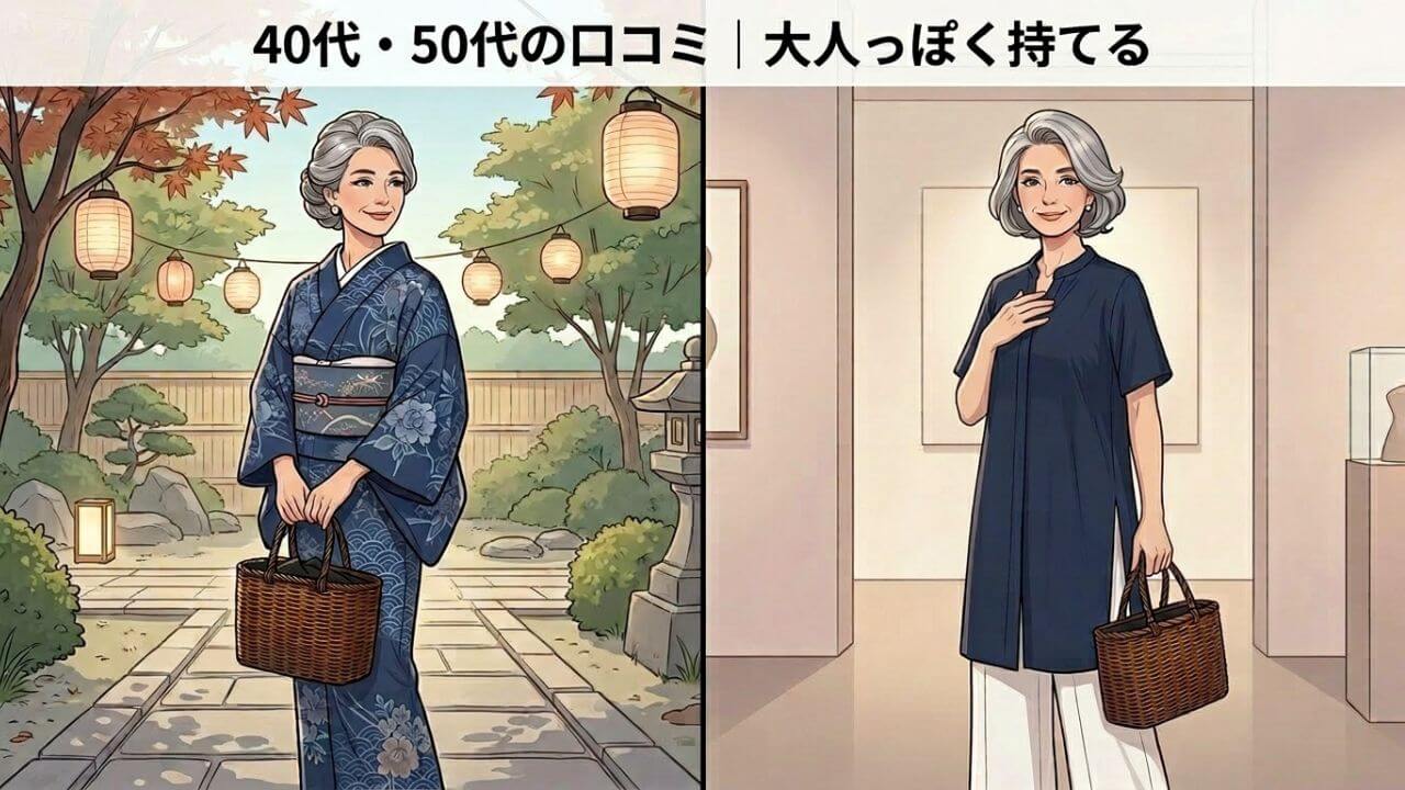40代・50代の口コミ｜大人っぽく持てる 
