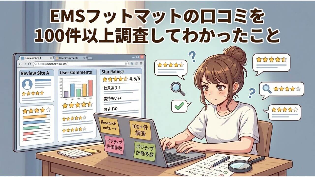 EMSフットマットの口コミを100件以上調査してわかったこと 