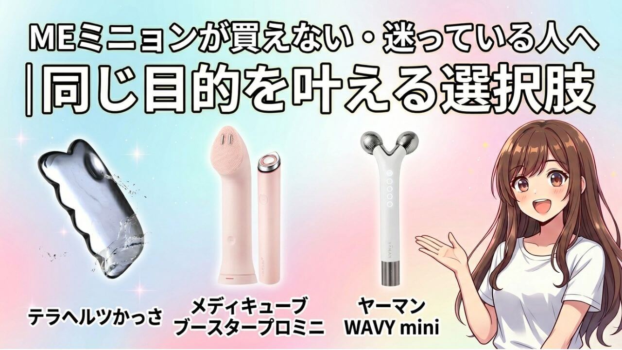 MEミニョンが買えない・迷っている人へ｜同じ目的を叶える選択肢 