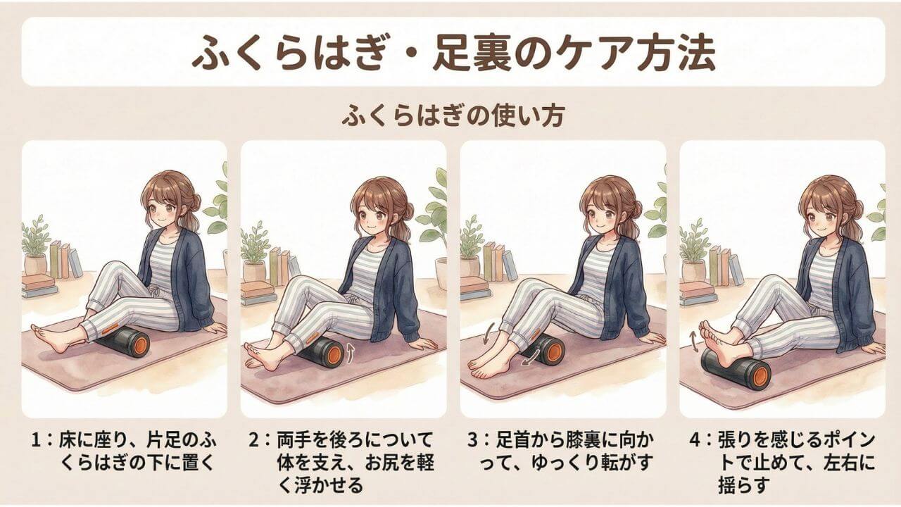 ふくらはぎの使い方 