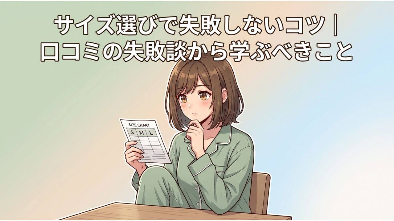 サイズ選びで失敗しないコツ｜口コミの失敗談から学ぶべきこと 