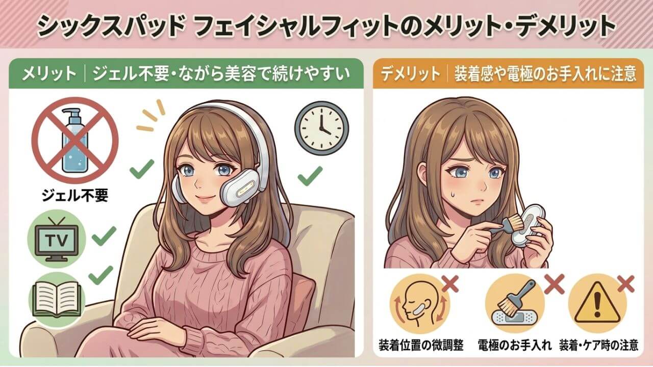 シックスパッド フェイシャルフィットのメリット・デメリット 