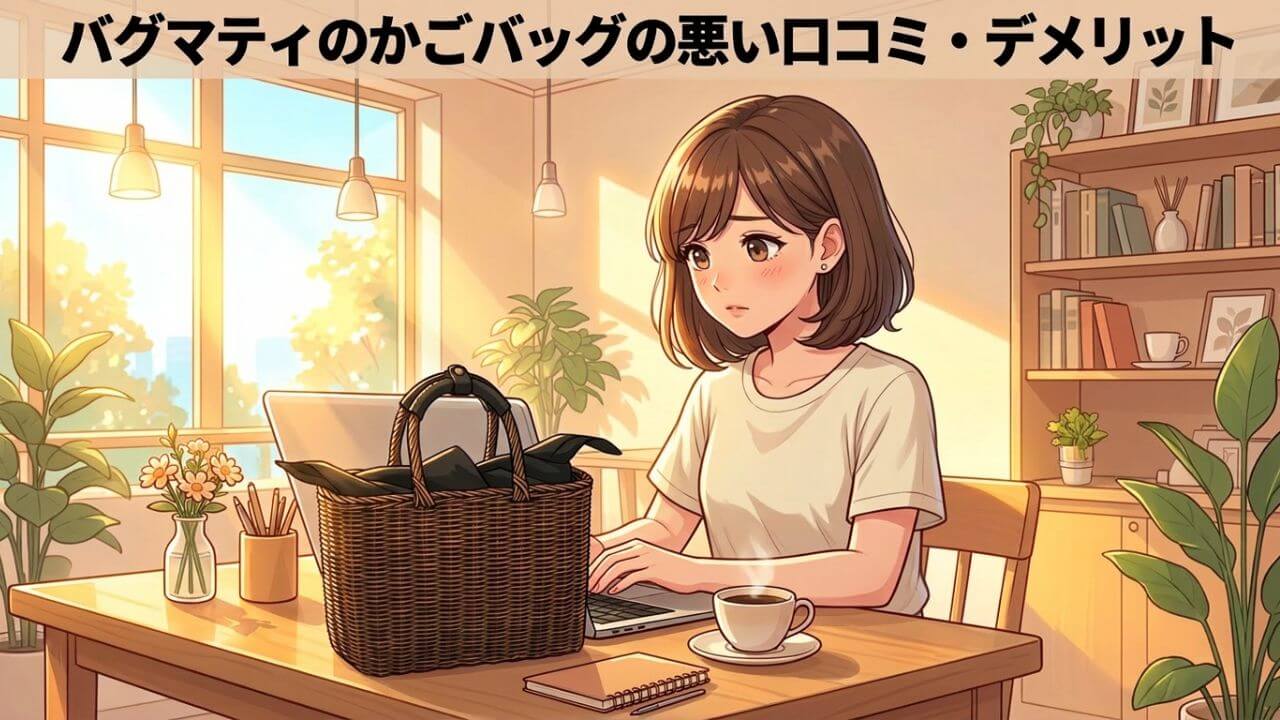 バグマティのかごバッグの悪い口コミ・デメリット