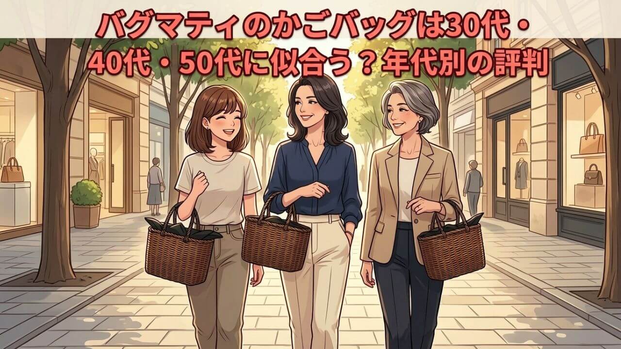 バグマティのかごバッグは30代・40代・50代に似合う？年代別の評判 