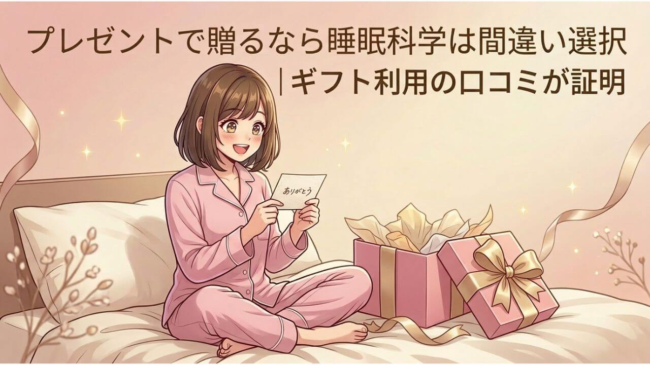 プレゼントで贈るなら睡眠科学は間違いない選択｜ギフト利用の口コミが証明 