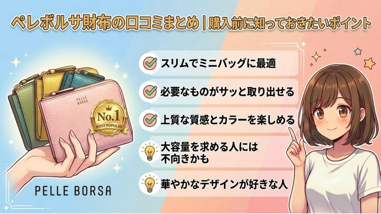 ペレボルサ財布の口コミまとめ｜購入前に知っておきたいポイント 