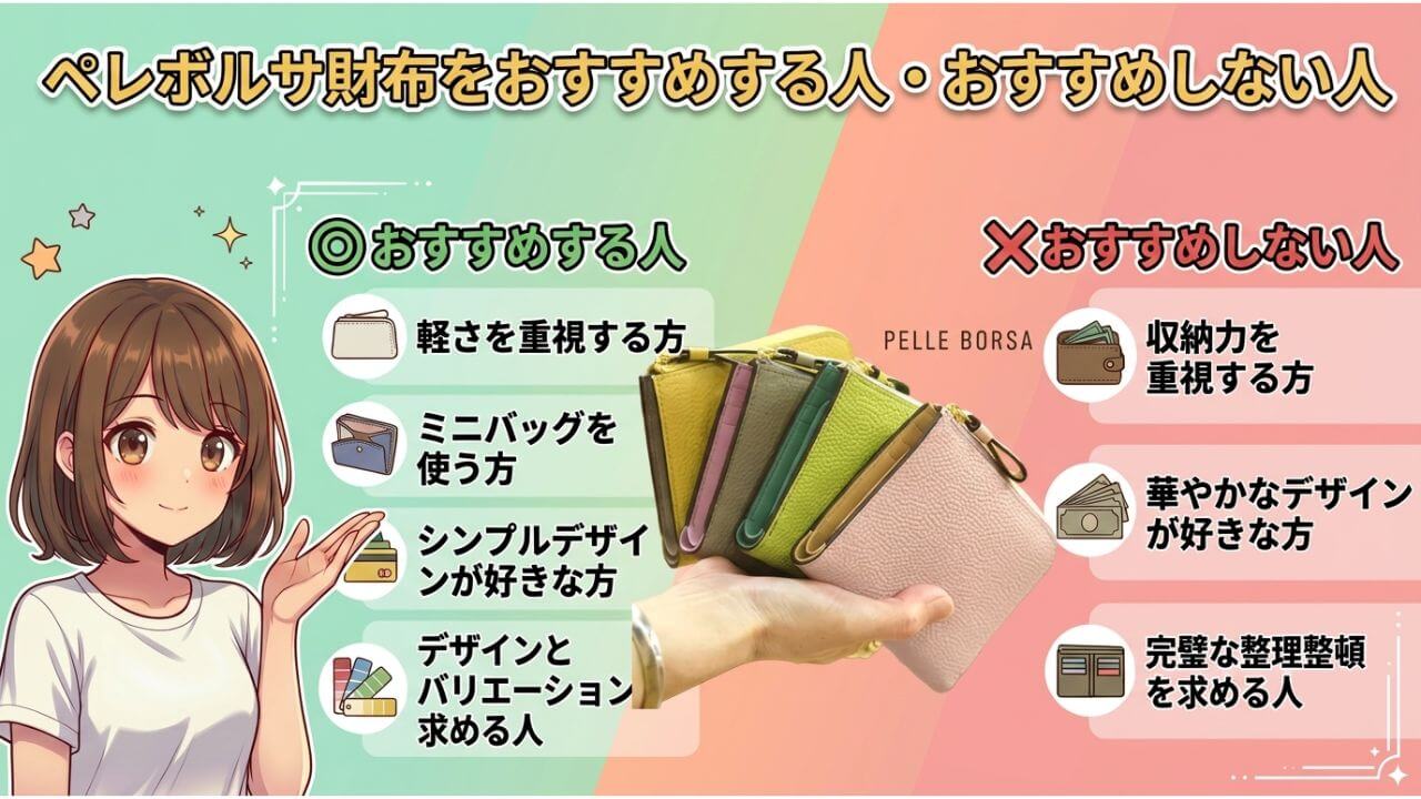 ペレボルサ財布をおすすめする人・おすすめしない人 