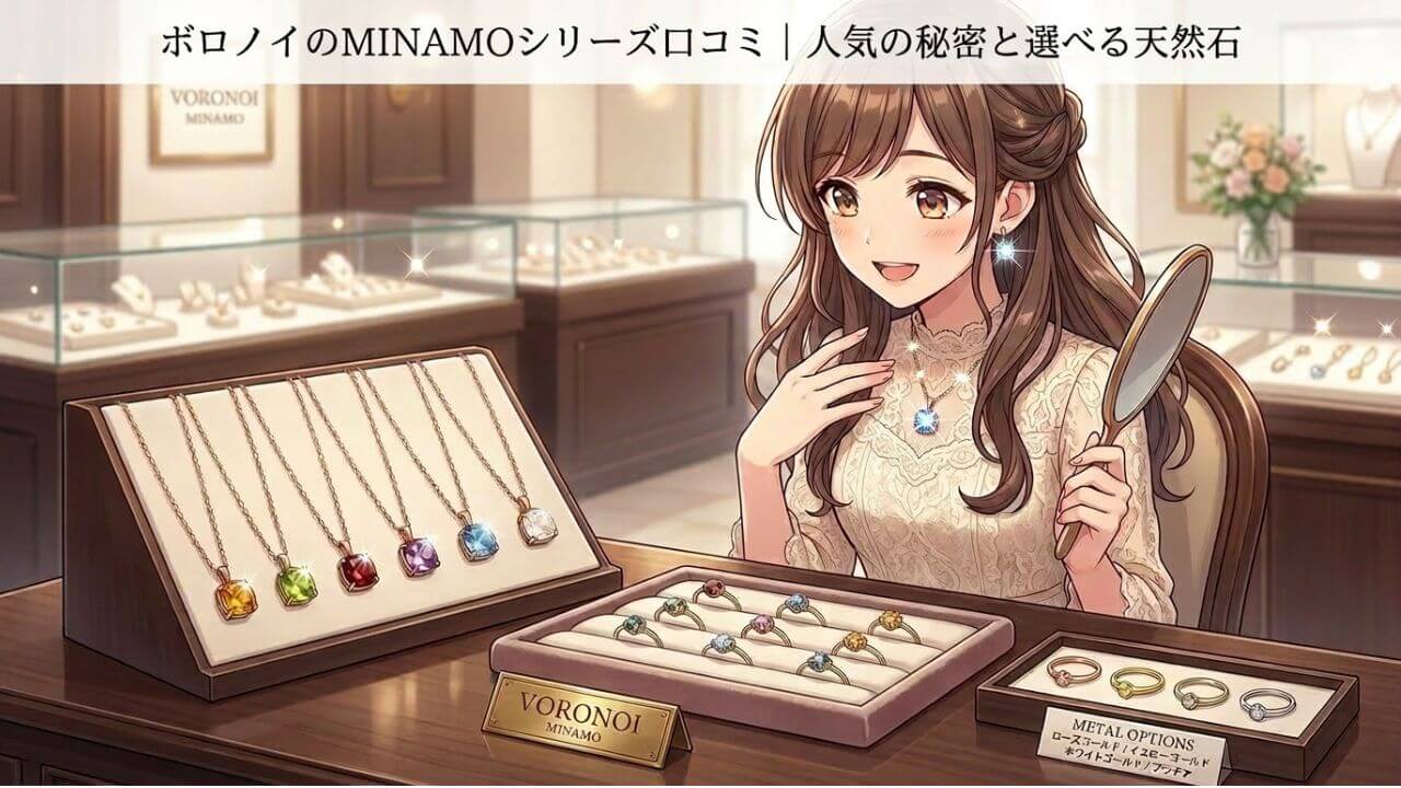 ボロノイのMINAMOシリーズ口コミ｜人気の秘密と選べる天然石 
