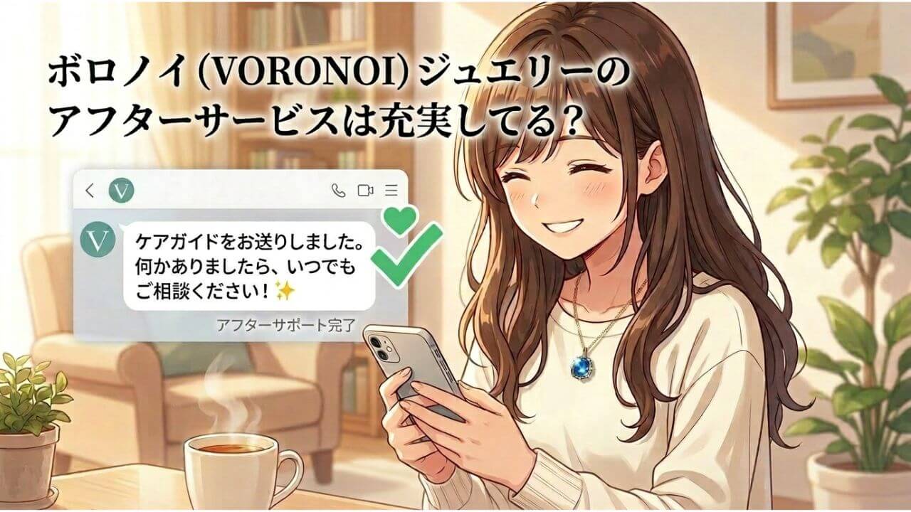 ボロノイ（VORONOI）ジュエリーのアフターサービスは充実してる？ 