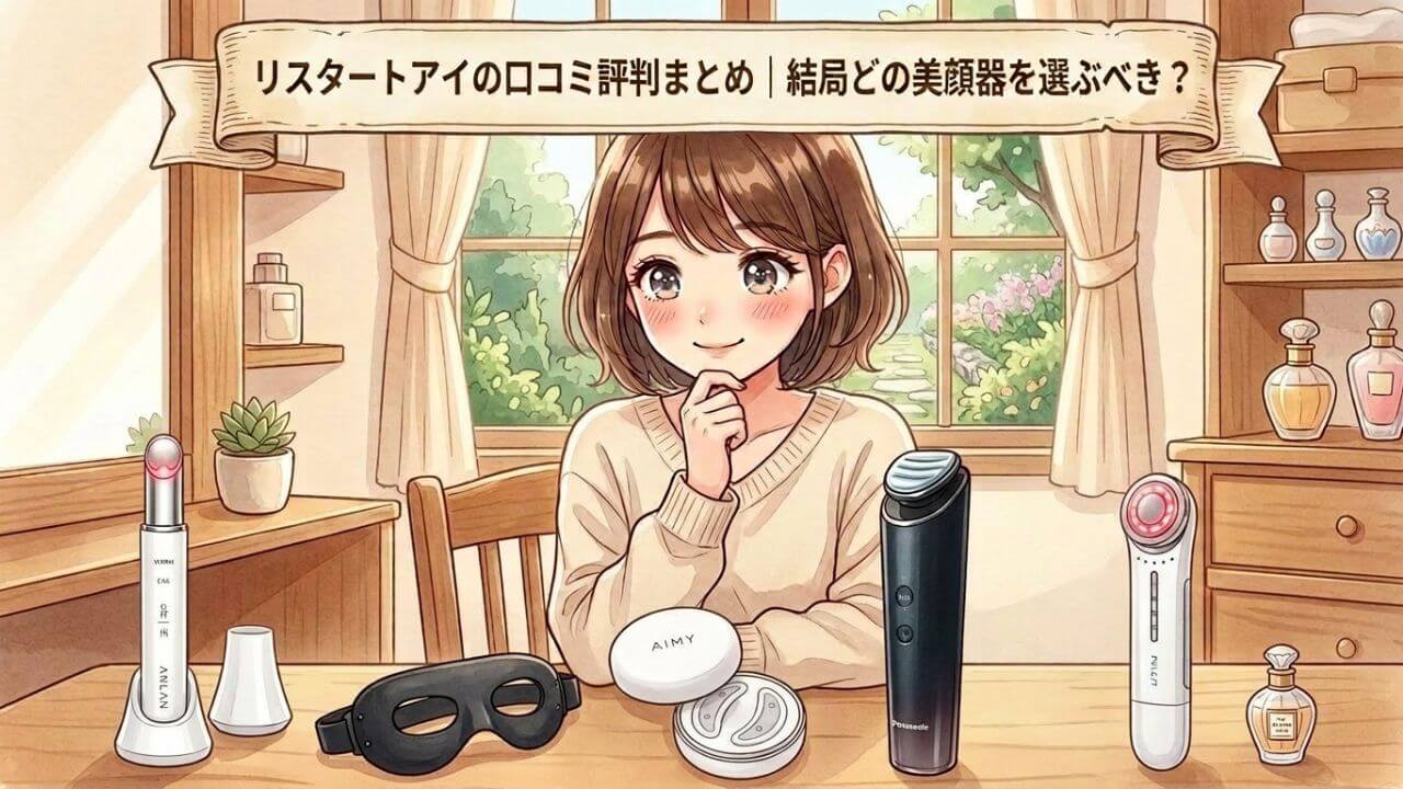 リスタートアイの口コミ評判まとめ｜結局どの美顔器を選ぶべき？ 