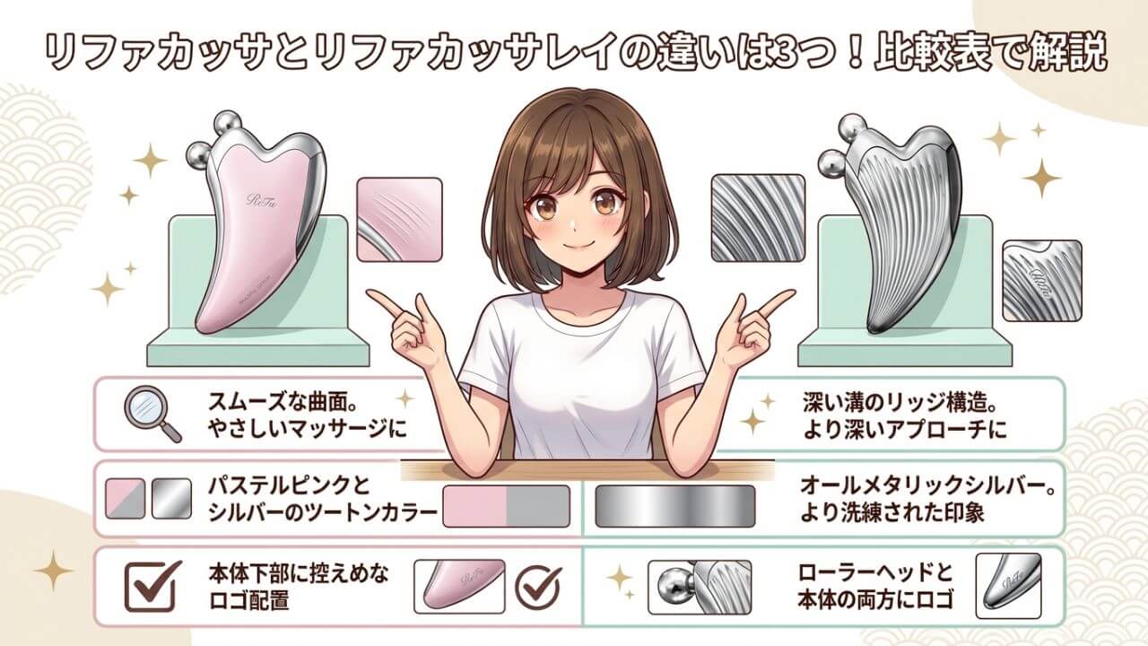 リファカッサとリファカッサレイの違いは3つ！比較表で解説 