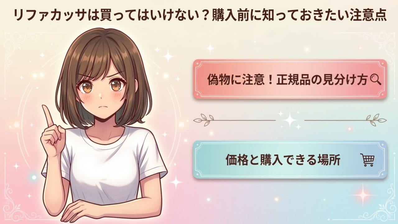 リファカッサは買ってはいけない？購入前に知っておきたい注意点 