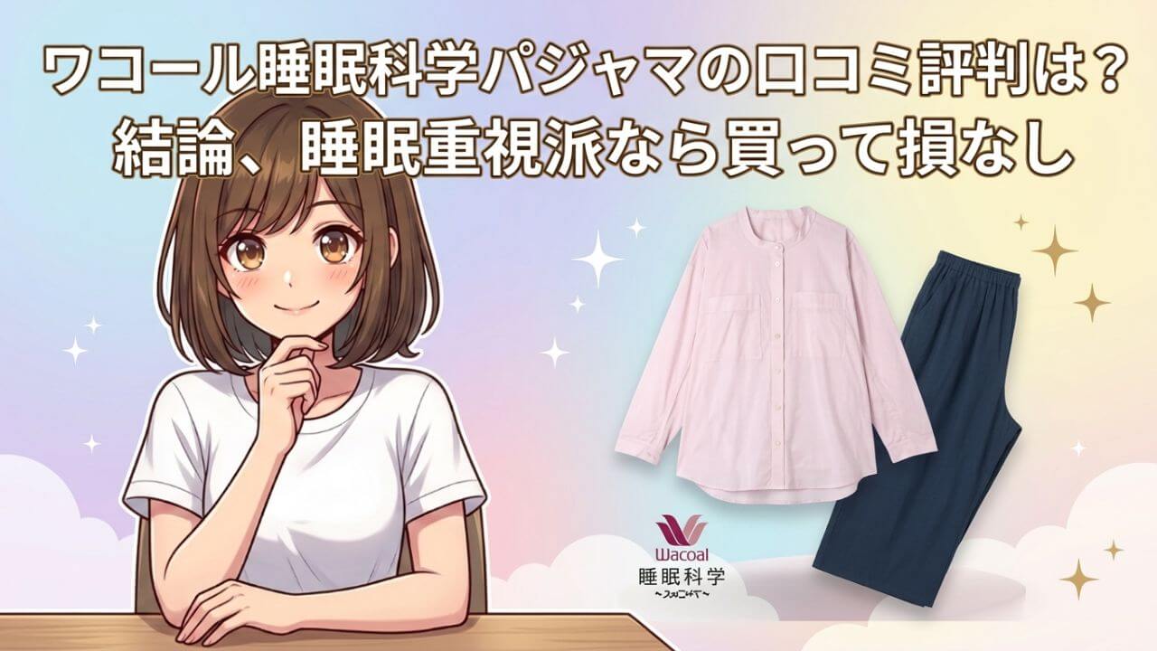ワコール睡眠科学パジャマの口コミ評判は？結論、睡眠重視派なら買って損なし 