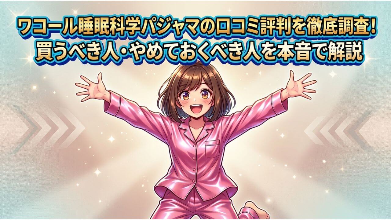 ワコール睡眠科学パジャマの口コミ評判を徹底調査！買うべき人・やめておくべき人を本音で解説