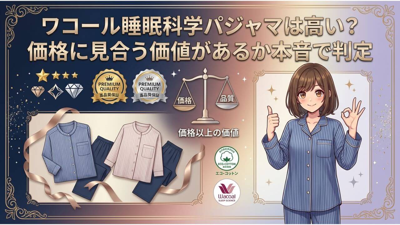 ワコール睡眠科学パジャマは高い？価格に見合う価値があるか本音で判定 