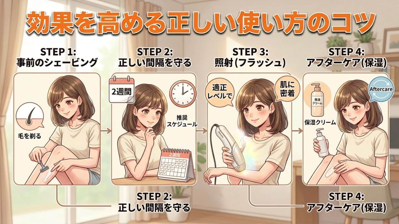 効果を高める正しい使い方のコツ