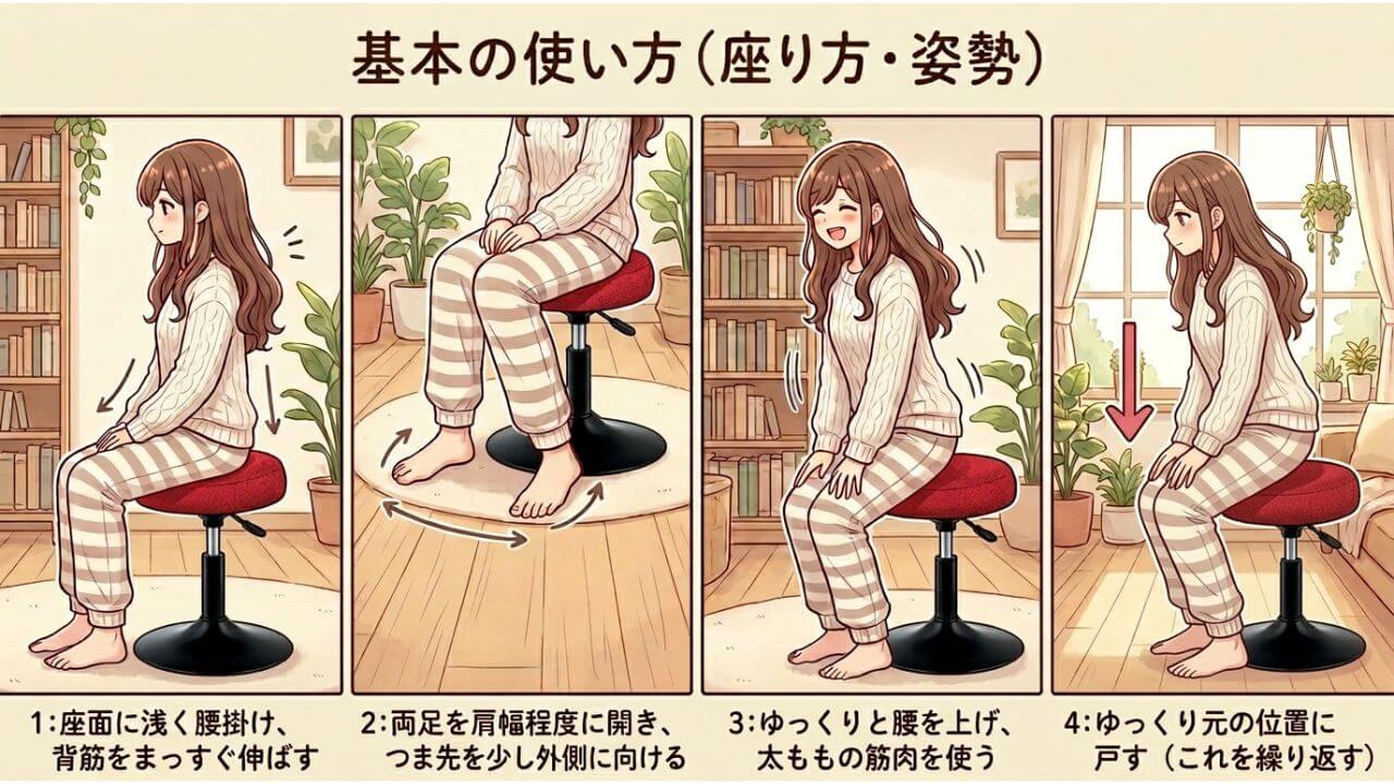 基本の使い方（座り方・姿勢） 