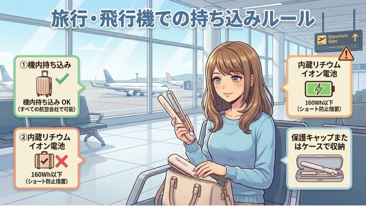 旅行・飛行機での持ち込みルール