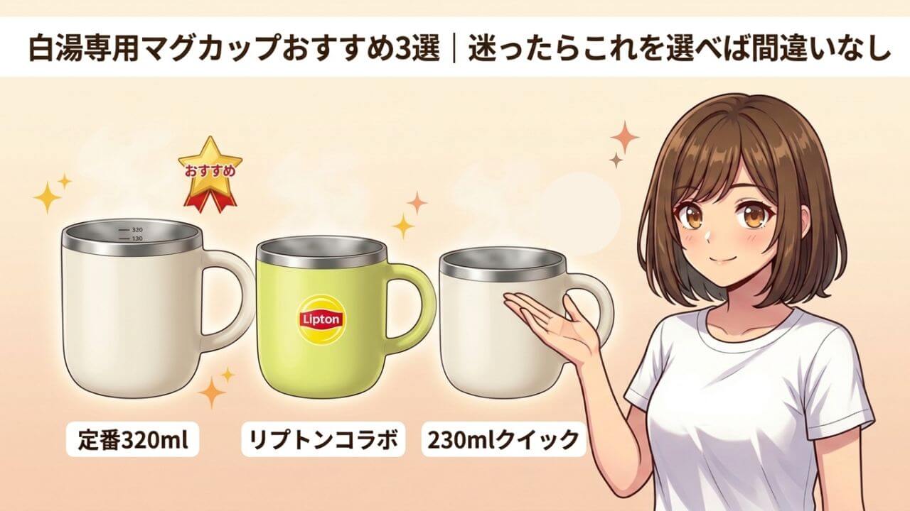 白湯専用マグカップおすすめ3選｜迷ったらこれを選べば間違いなし 