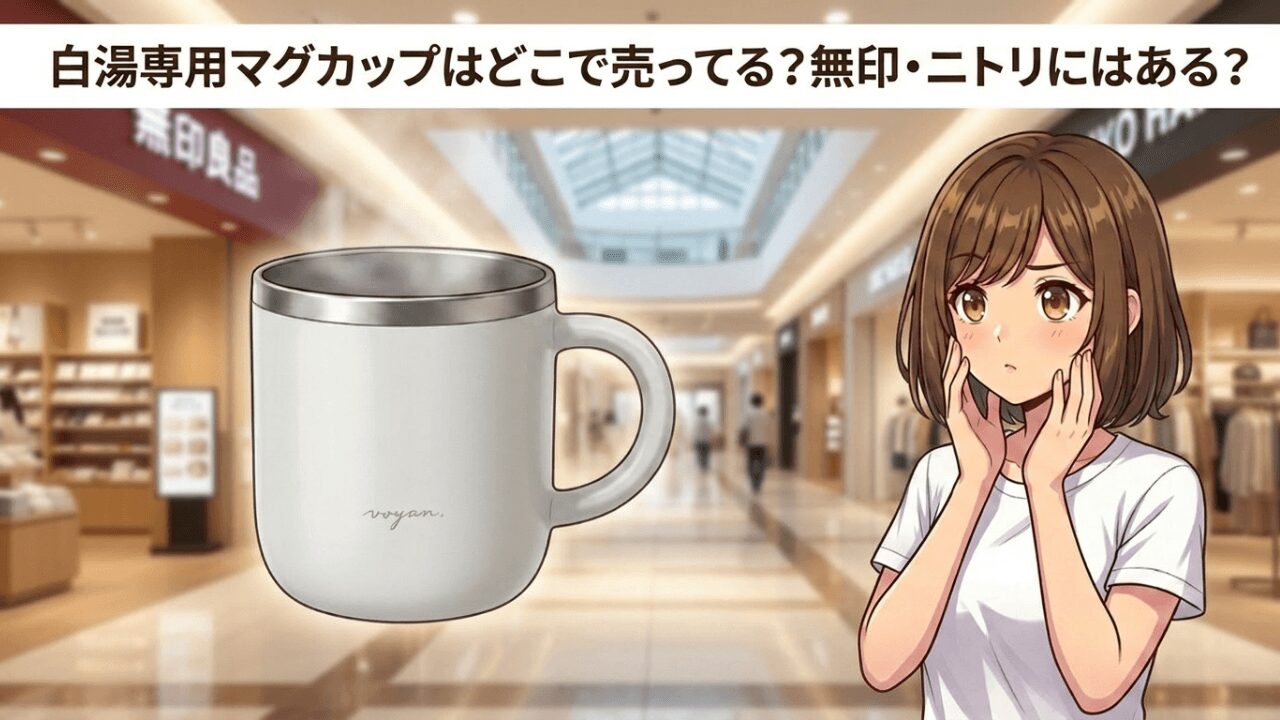 白湯専用マグカップはどこで売ってる？無印・ニトリにはある？ 
