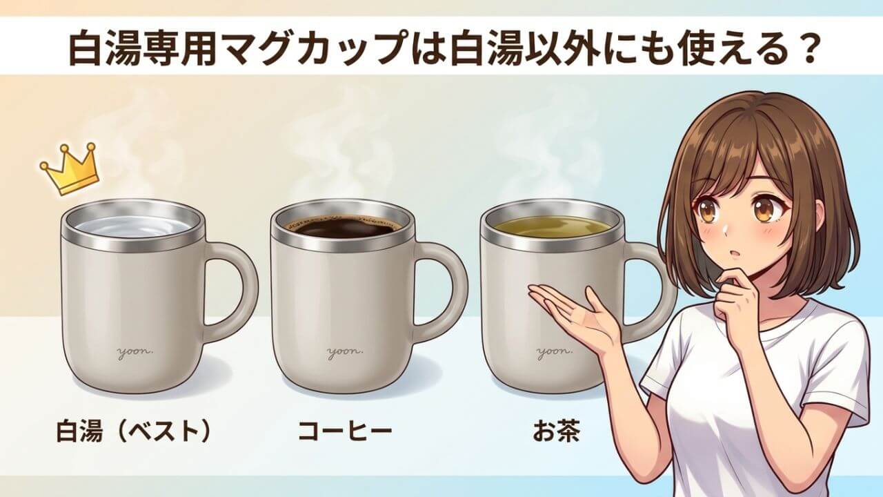 白湯専用マグカップは白湯以外にも使える？ 
