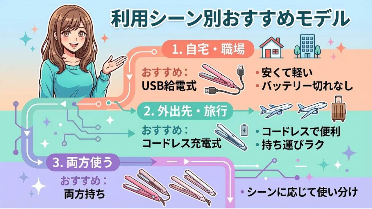 私ならこう選ぶ｜使用シーン別のおすすめ 