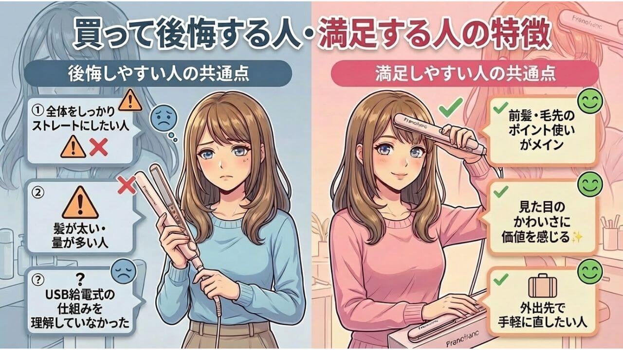 買って後悔する人・満足する人の特徴