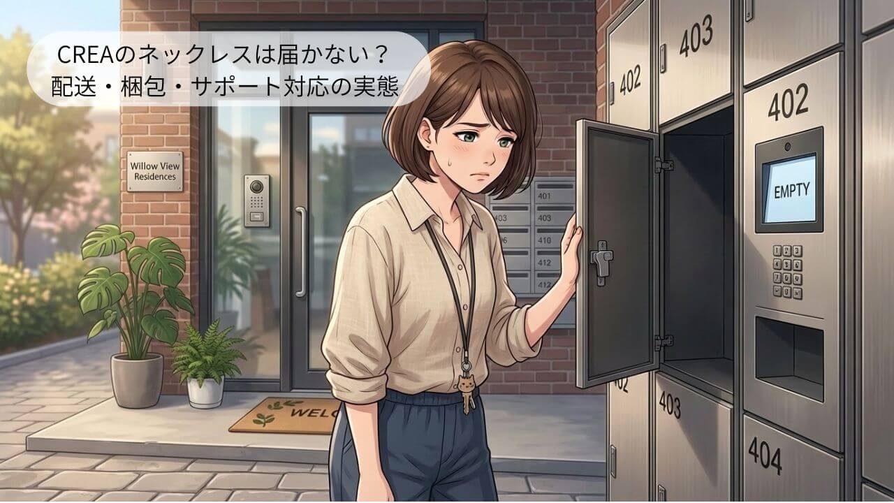 CREAのネックレスは届かない？ 配送・梱包・サポート対応の実態 