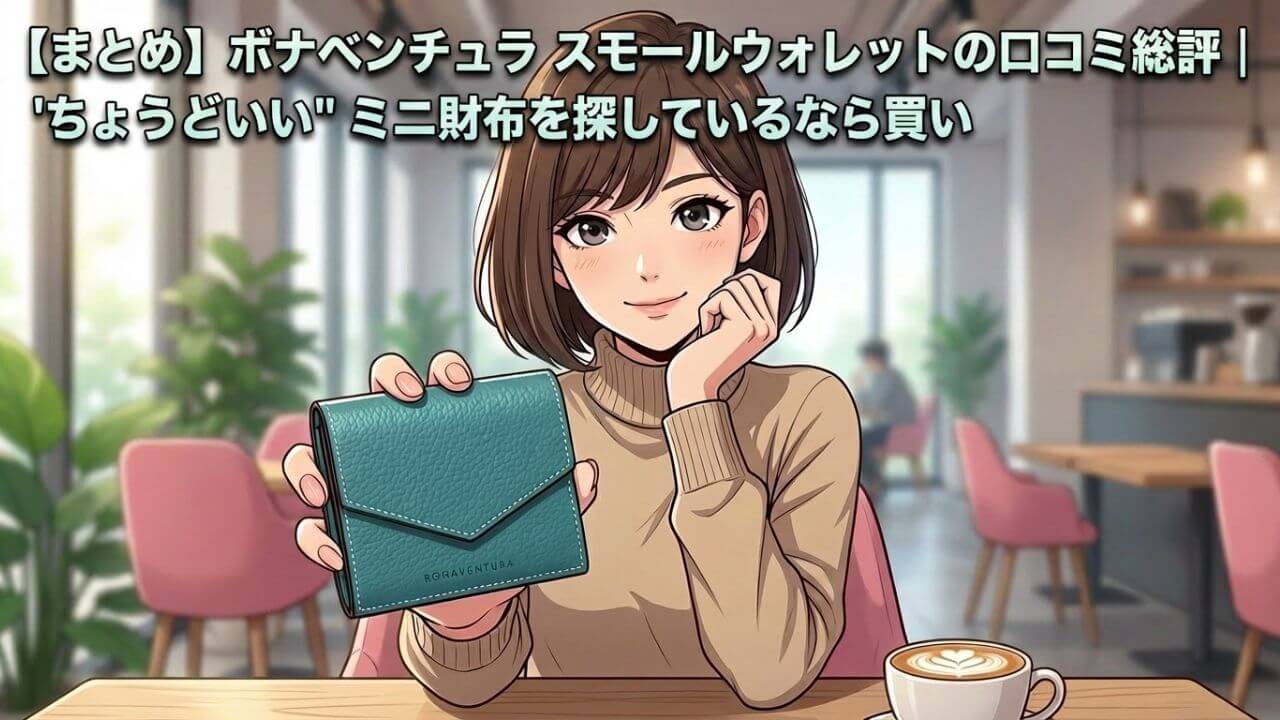 【まとめ】ボナベンチュラ スモールウォレットの口コミ総評｜ちょうどいいミニ財布を探しているなら買い 