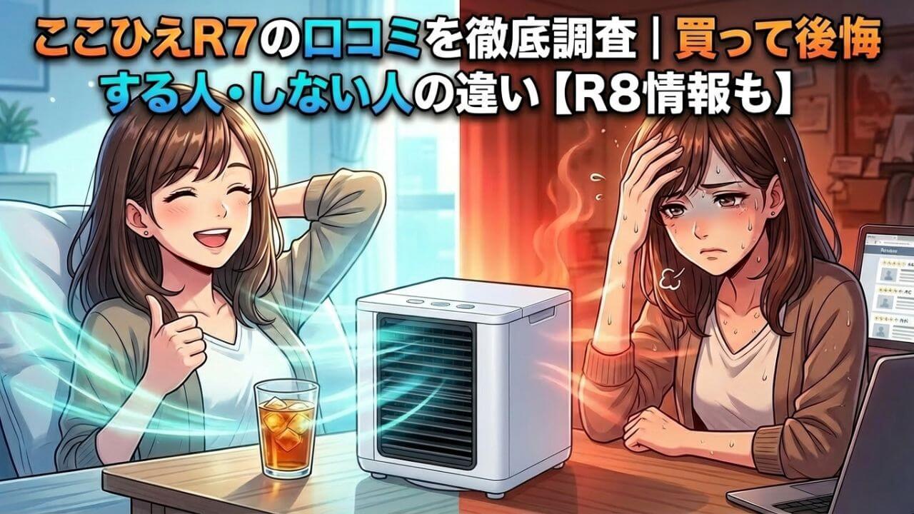 ここひえR7の口コミを徹底調査｜買って後悔する人・しない人の違い【R8情報も】