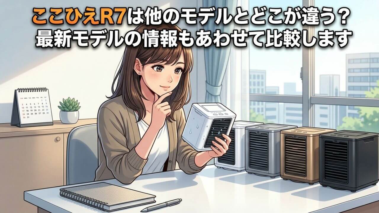 ここひえR7は他のモデルとどこが違う？最新モデルの情報もあわせて比較します 
