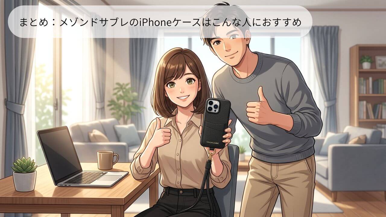 まとめ：メゾンドサブレのiPhoneケースはこんな人におすすめ 
